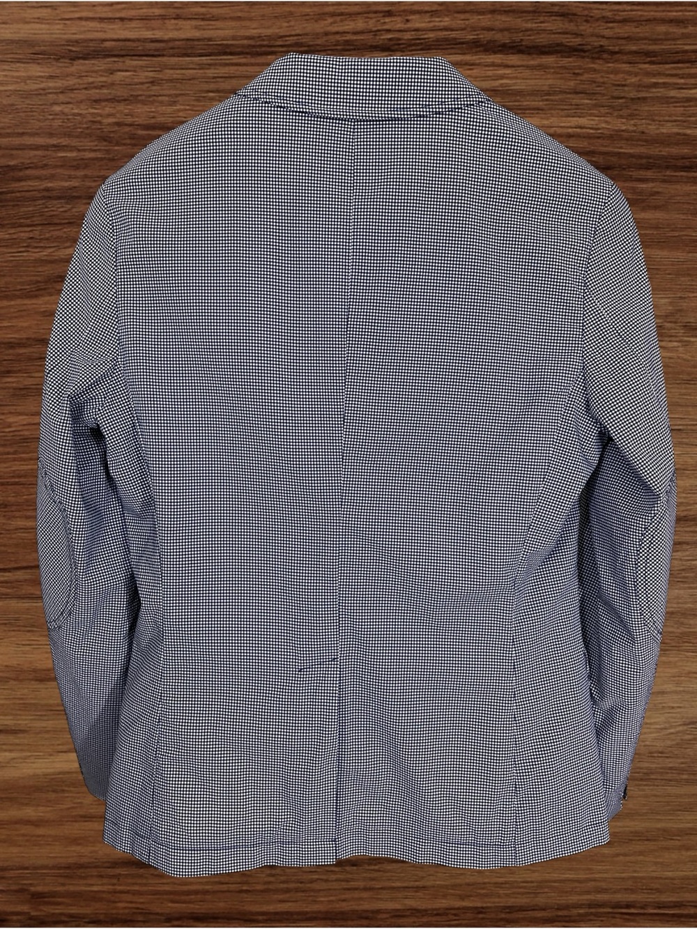 Nifty Genius Men’s Lightweight Navy Blue Micro-check Jacket. Size Small - Picture 3 of 15